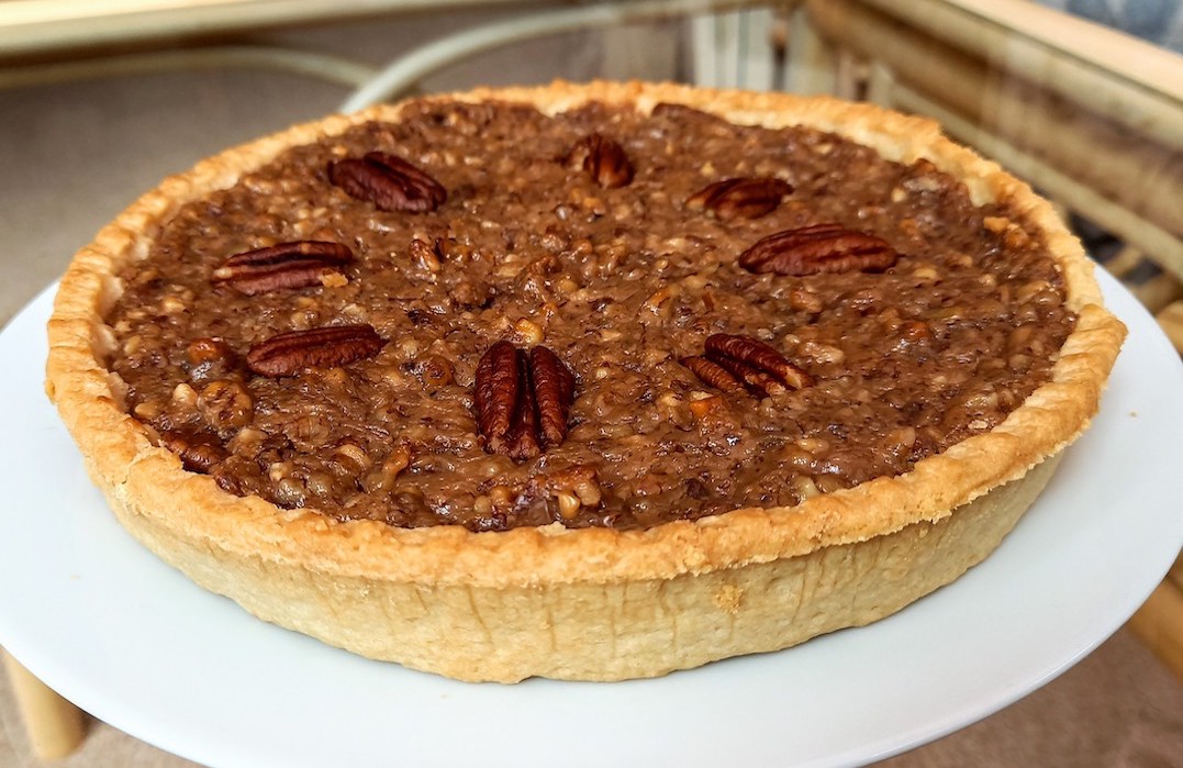 nutty pecan hazelnut pie